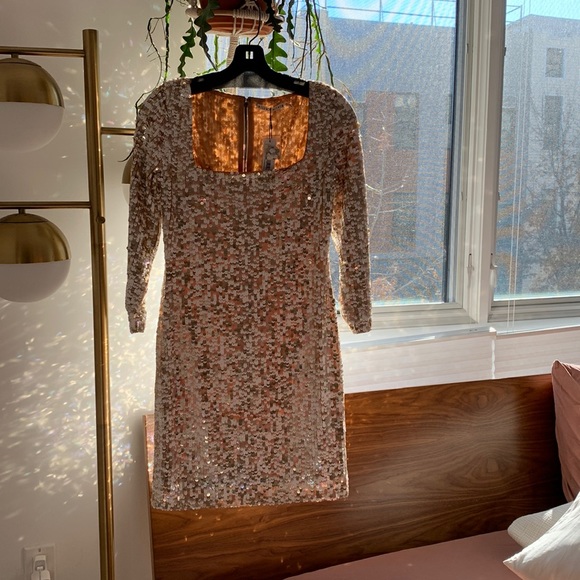 Alice and Olivia Sequenced Mini Dress - Picture 2 of 4